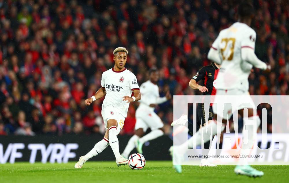 Omari Hutchinson of AC Milan. AFC Bournemouth v AC Milan, UEFA Europa League, Football, Vitality Stadium, Bournemouth, UK - 22 Oct 2026Bournemouth Vitality Stadium United Kingdom