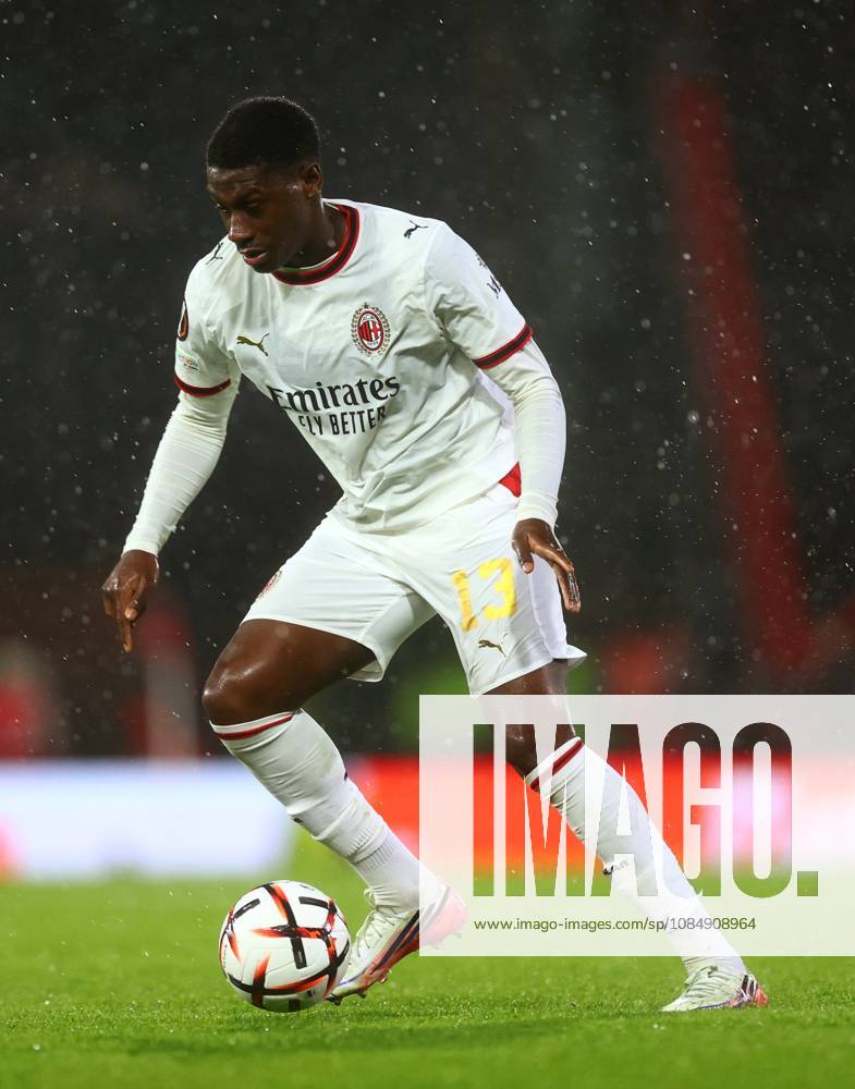 Sankhoun Diawara of AC Milan. AFC Bournemouth v AC Milan, UEFA Europa League, Football, Vitality Stadium, Bournemouth, UK - 22 Oct 2026Bournemouth Vitality Stadium United Kingdom