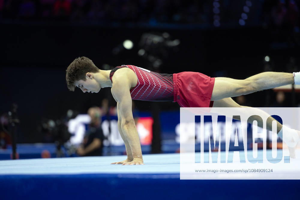 Rotterdam The Netherlands 23rd October 2026 World Championships artistic gymnastics. Mens all round final Floor Arsenii Dukhno (RUS) turnen
