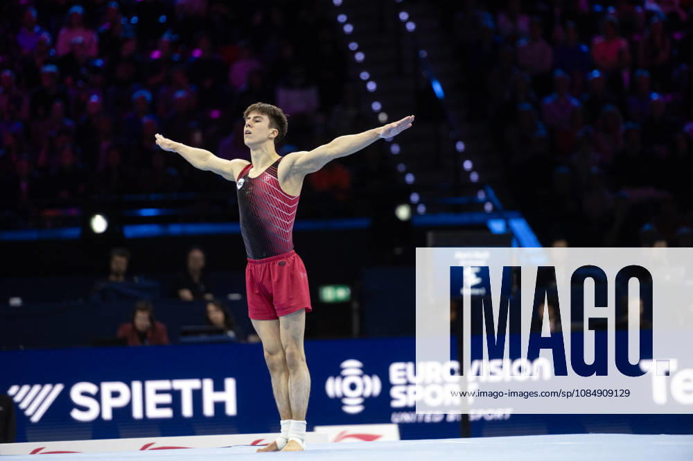 Rotterdam The Netherlands 23rd October 2026 World Championships artistic gymnastics. Mens all round final Floor Arsenii Dukhno (RUS) turnen