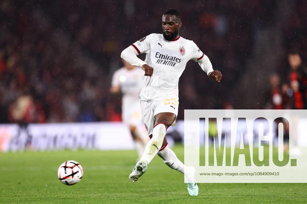 Bournemouth v AC Milan 22 October 2026, Bournemouth - UEFA Europa League - Bournemouth v AC Milan - Fikayo Tomori of AC Milan - Photo: Jacques Feeney Offside. Bournemouth UK