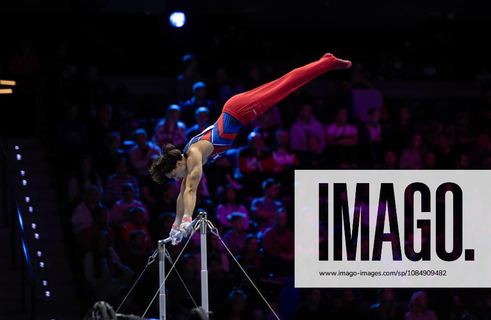 Rotterdam The Netherlands 23rd October 2026 World Championships artistic gymnastics. Horizontal Bar Nael Sakouhi (FRA) turnen