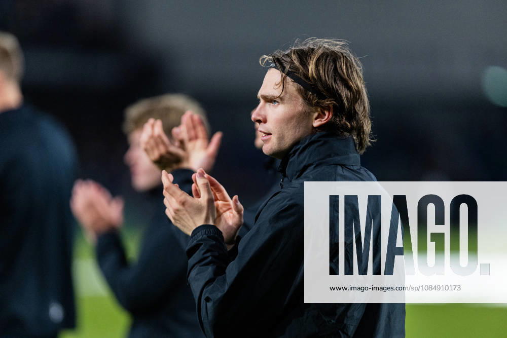 Aarhus GF v Egnatia, UEFA Conference League, Randers, Denmark Randers, Denmark. 22nd, October 2026. Magnus Knudsen of Aarhus GF seen warming up for the UEFA Conference League match between Aarhus GF and Egnatia at Randers Stadion in Randers. Denmark, Randers, Cepheus Park Randers