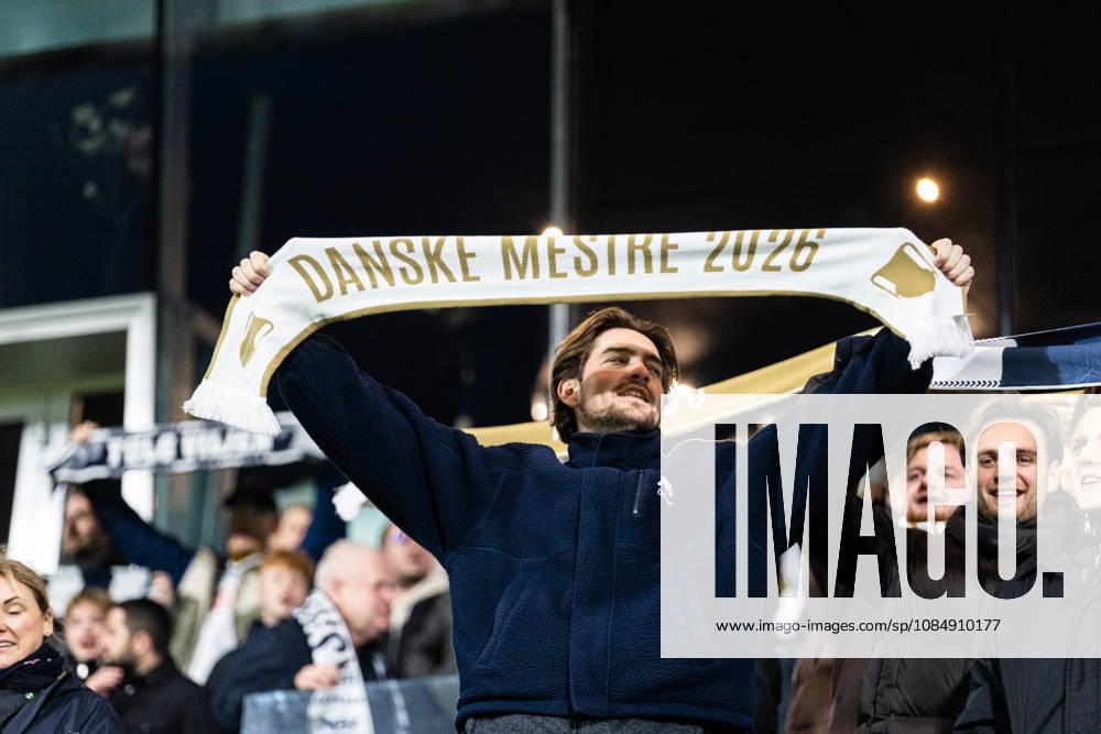 Aarhus GF v Egnatia, UEFA Conference League, Randers, Denmark Randers, Denmark. 22nd, October 2026. Football fans of Aarhus GF seen on the stands at the UEFA Conference League match between Aarhus GF and Egnatia at Randers Stadion in Randers. Denmark, Randers, Cepheus Park Randers