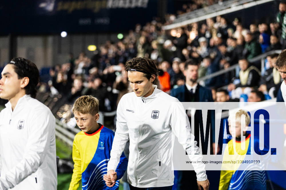 Aarhus GF v Egnatia, UEFA Conference League, Randers, Denmark Randers, Denmark. 22nd, October 2026. Markus Solbakken of Aarhus GF enters the pitch for the UEFA Conference League match between Aarhus GF and Egnatia at Randers Stadion in Randers. Denmark, Randers, Cepheus Park Randers