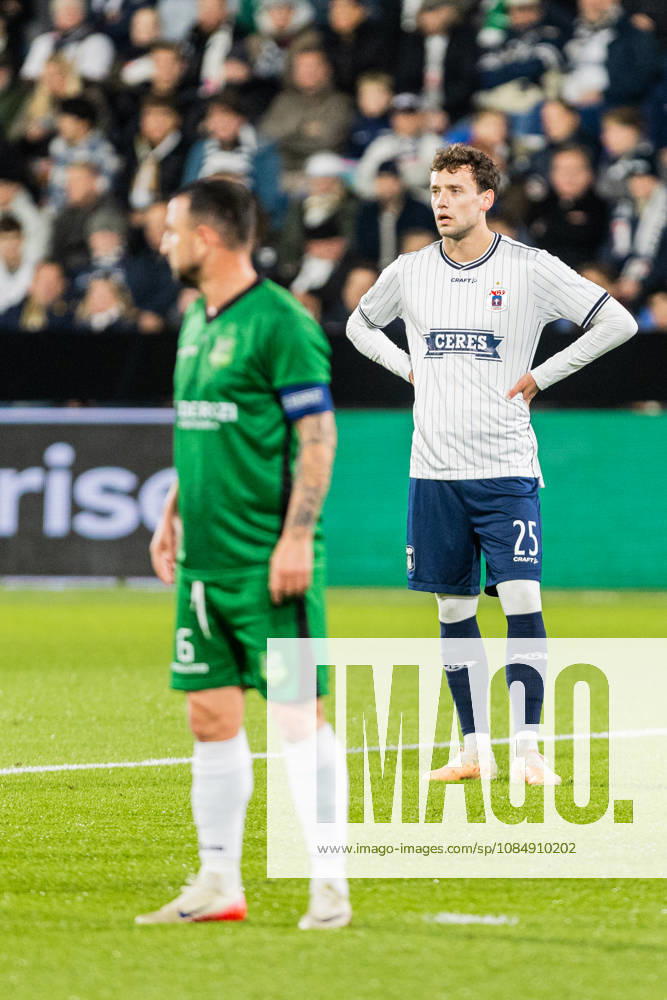 Aarhus GF v Egnatia, UEFA Conference League, Randers, Denmark Randers, Denmark. 22nd, October 2026. Colin Rosler (25) of Aarhus GF seen during the UEFA Conference League match between Aarhus GF and Egnatia at Randers Stadion in Randers. Denmark, Randers, Cepheus Park Randers