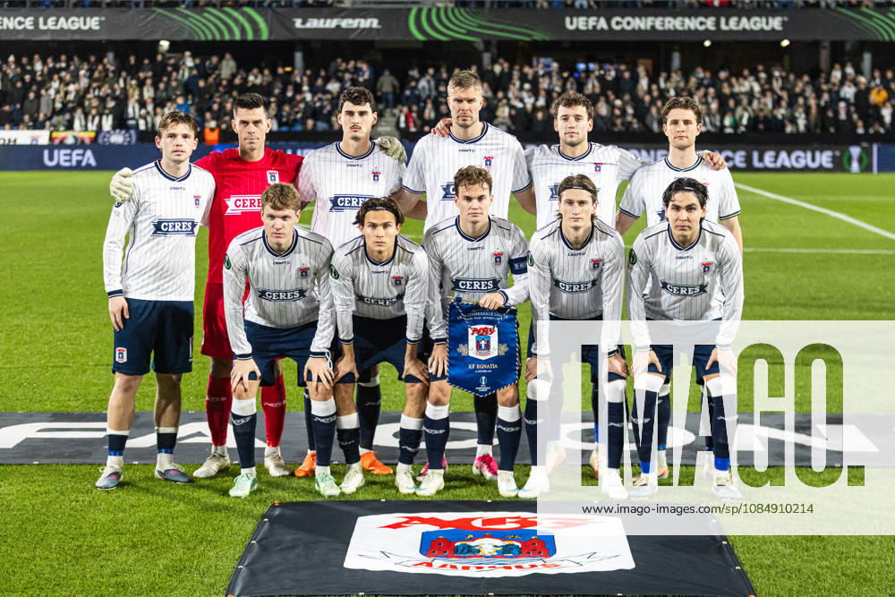 Aarhus GF v Egnatia, UEFA Conference League, Randers, Denmark Randers, Denmark. 22nd, October 2026. The starting-11 of Aarhus GF seen for the UEFA Conference League match between Aarhus GF and Egnatia at Randers Stadion in Randers. Denmark, Randers, Cepheus Park Randers