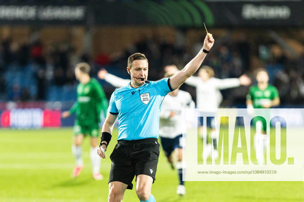Aarhus GF v Egnatia, UEFA Conference League, Randers, Denmark Randers, Denmark. 22nd, October 2026. Referee Ante Culina seen during the UEFA Conference League match between Aarhus GF and Egnatia at Randers Stadion in Randers. Denmark, Randers, Cepheus Park Randers