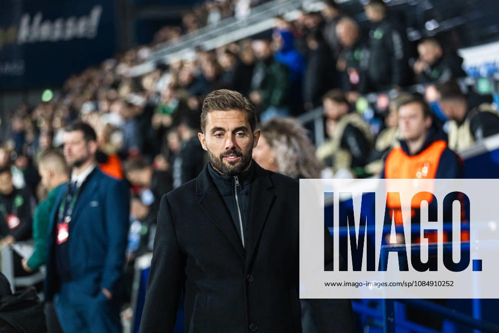 Aarhus GF v Egnatia, UEFA Conference League, Randers, Denmark Randers, Denmark. 22nd, October 2026. Head coach Jakob Poulsen of Aarhus GF seen during the UEFA Conference League match between Aarhus GF and Egnatia at Randers Stadion in Randers. Denmark, Randers, Cepheus Park Randers