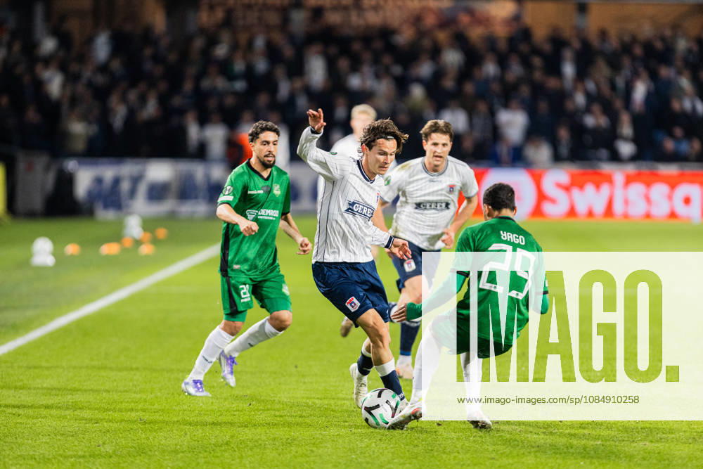 Aarhus GF v Egnatia, UEFA Conference League, Randers, Denmark Randers, Denmark. 22nd, October 2026. Markus Solbakken of Aarhus GF seen during the UEFA Conference League match between Aarhus GF and Egnatia at Randers Stadion in Randers. Denmark, Randers, Cepheus Park Randers
