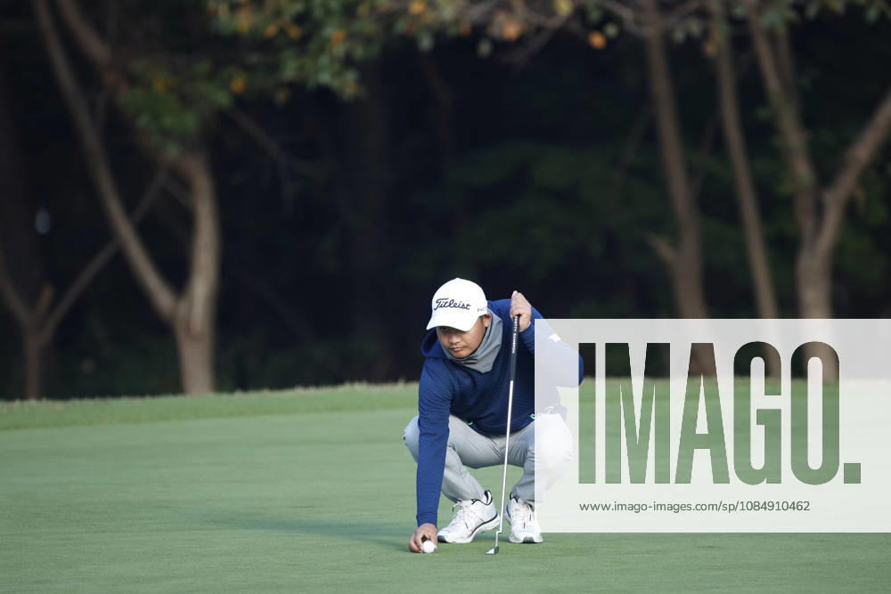 Oct 23, 2026-Cheonan, South Korea-Kazuma KOBORI of New Zealand react before Putt a Ball on 4th Green during a DP World Tour Genesis Championship at Woo Jeong Hills CC in Cheonan, South Korea. Cheonan SOUTH KOREA - ZUMAr168 20261023_aap_r168_004