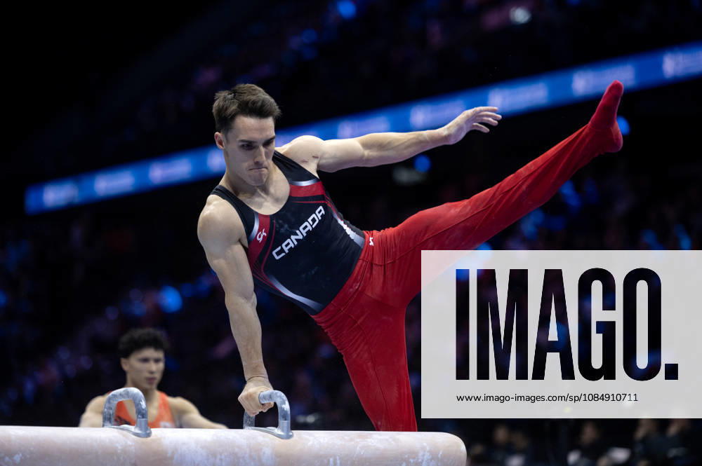 Rotterdam The Netherlands 23rd October 2026 World Championships artistic gymnastics. Pommel Horse Samuel Zakutney (CAN) turnen