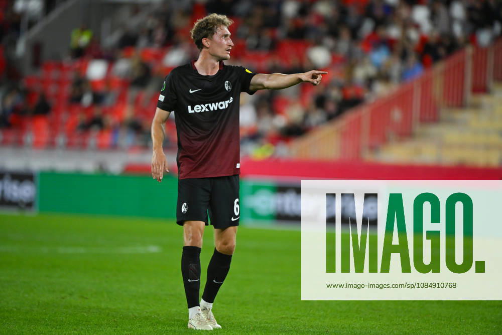 Patrick Osterhage (SC Freiburg) - UEFA Conference League match between AS Monaco and SC Freiburg on October 22, 2026 at the Louis II Stadium in Monaco.