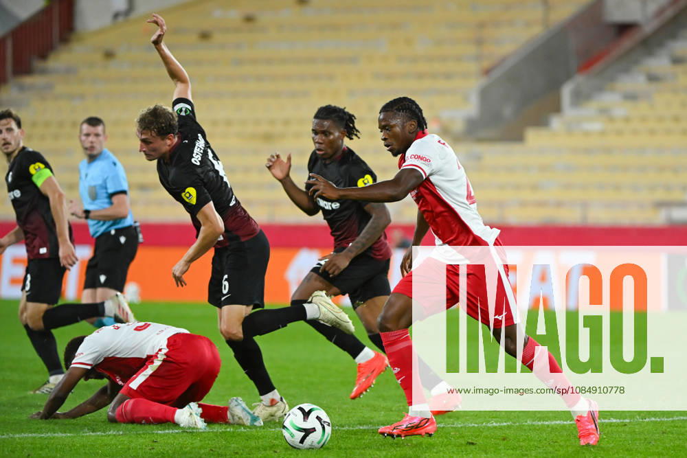 Nazinho (ASM) - UEFA Conference League match between AS Monaco and SC Freiburg on October 22, 2026 at the Louis II Stadium in Monaco.