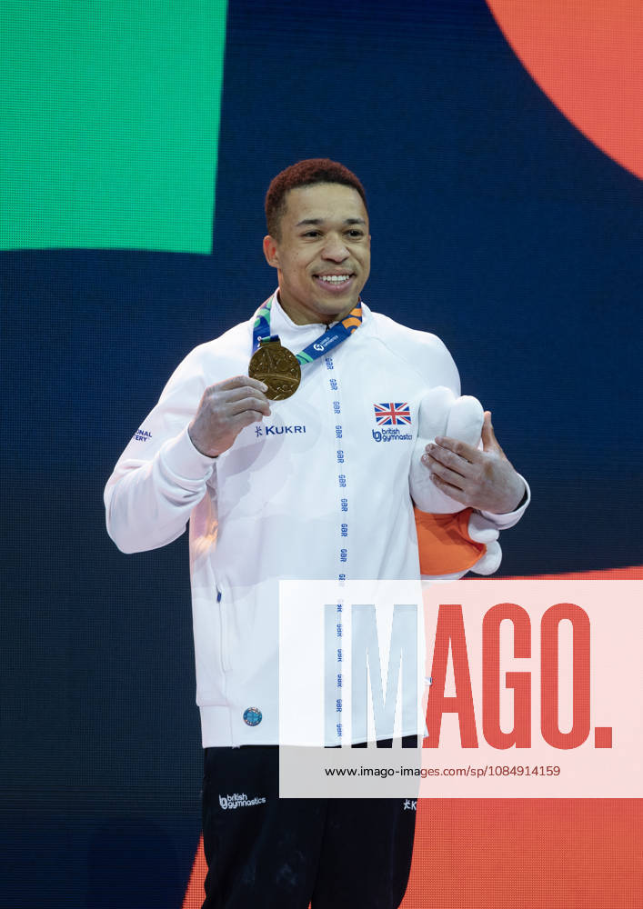 Rotterdam The Netherlands 22nd October 2026 World Championships artistic gymnastics. Mens all round final Bronze medallist Joe Fraser (GBR) turnen