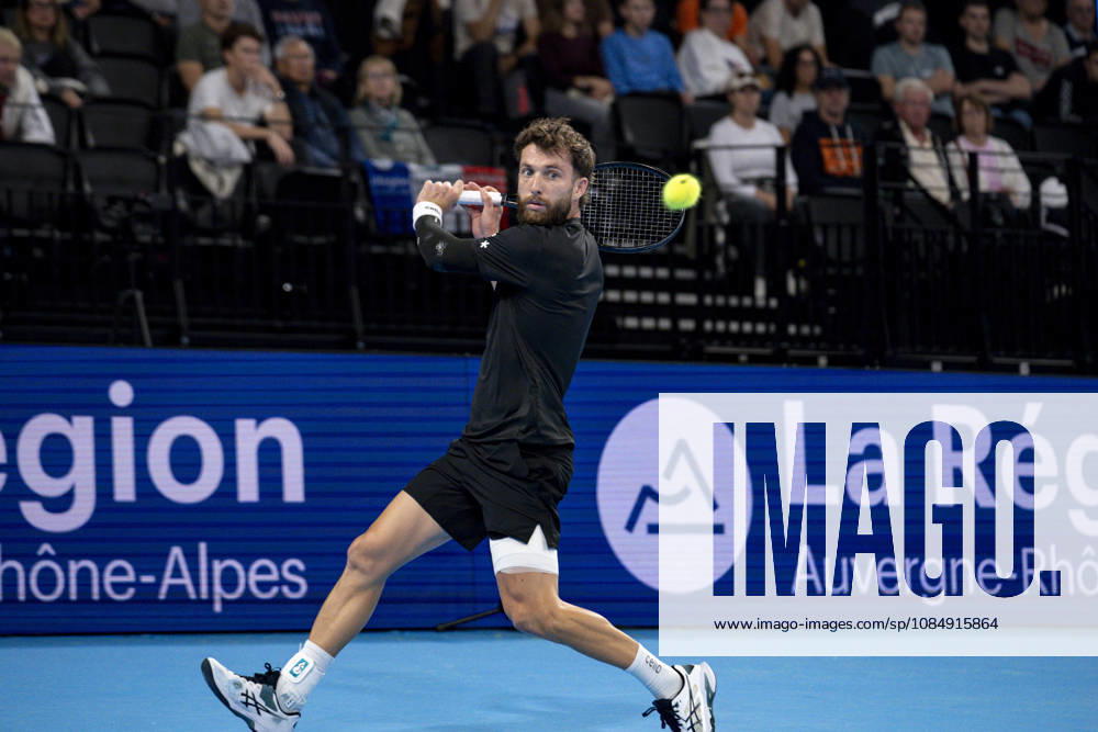 TENNIS : ATP, Tennis Herren 250 - Grand Prix Tennis AURA - Decines (France) 23 10 2026 Corentin MOUTET (FRA) vs Tommy PAUL (USA) during the tournament of the Auvergne Rhône-Alpes Grand Prix at the LDLC Arena in Décines on October 23, 2026. Photo Sandrine Thesillat PsNewZ