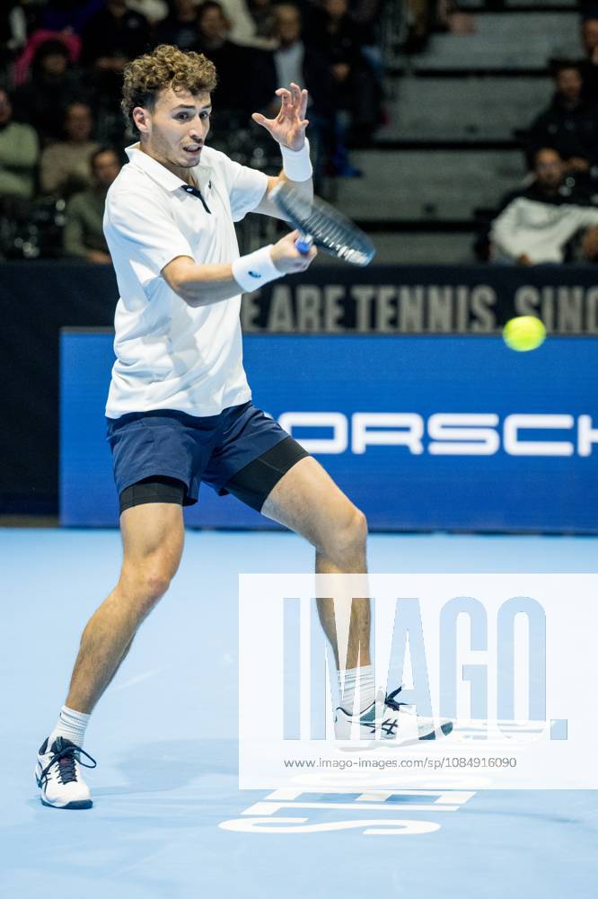Clement Chidekh of France pictured in action during the European Open ATP, Tennis Herren tennis tournament in Brussels, on Friday 23 October 2026. This year s edition of the tournament is taking place from 17 to 25 October JASPERxJACOBS x190747992x