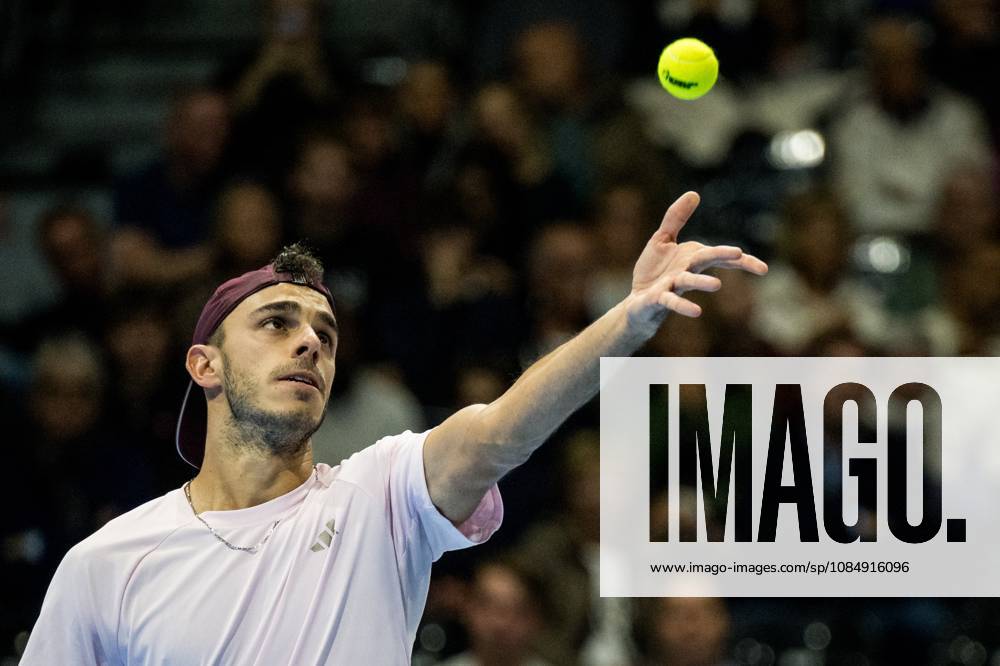 Francisco Cerundolo of Argentina pictured in action during the European Open ATP, Tennis Herren tennis tournament in Brussels, on Friday 23 October 2026. This year s edition of the tournament is taking place from 17 to 25 October JASPERxJACOBS x190748120x