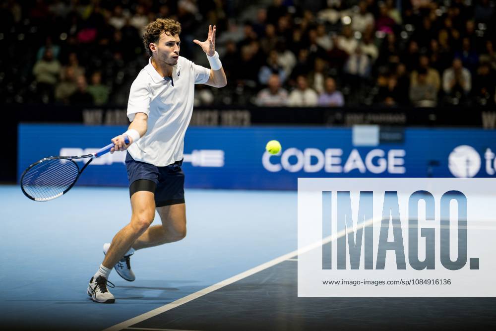 Clement Chidekh of France pictured in action during the European Open ATP, Tennis Herren tennis tournament in Brussels, on Friday 23 October 2026. This year s edition of the tournament is taking place from 17 to 25 October JASPERxJACOBS x190748212x