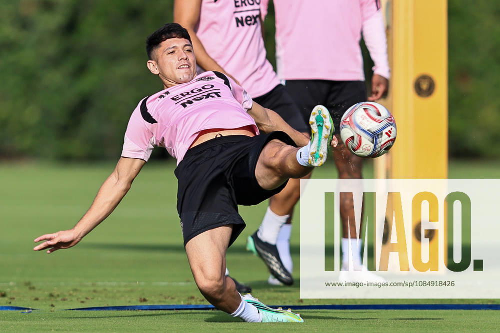 FORT LAUDERDALE, FL - OCTOBER 23: Inter Miami CF midfielder David Ayala (22) is seen during an Inter Miami Training Session at Florida Blue Training Center on October 23, 2026 in Fort Lauderdale, Florida. (Photo by Chris Arjoon Icon Sportswire) SOCCER: OCT 23 Inter Miami CF Training Icon2610230000013