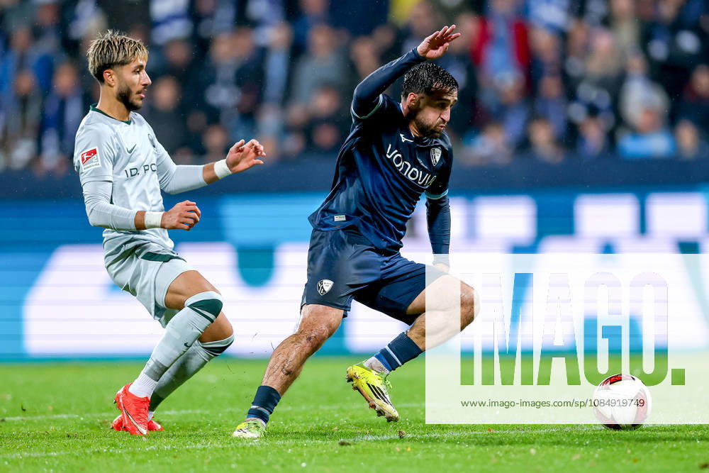 Fußball, VfL Bochum - VfL Wolfsburg, 2. Fußball-Bundesliga, 9. Spieltag, Vonovia Ruhrstadion, Saison 2026 27: Muhammed Damar (VfL Wolfsburg 20) im Zweikampf gegen Berkan Taz (VfL Bochum 10) DFB regulations prohibit any use of photographs as image sequences and or quasi-video. Nordrhein-Westfalen Deutschland
