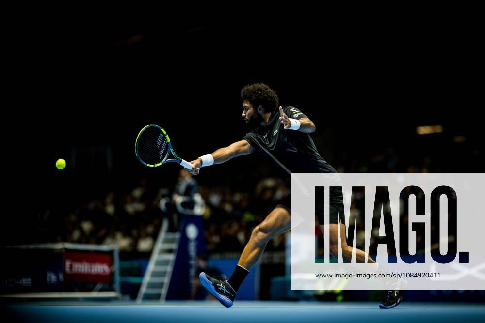 Arthur Fils of France pictured in action during the European Open ATP, Tennis Herren tennis tournament in Brussels, on Friday 23 October 2026. This year s edition of the tournament is taking place from 17 to 25 October JASPERxJACOBS x190774404x