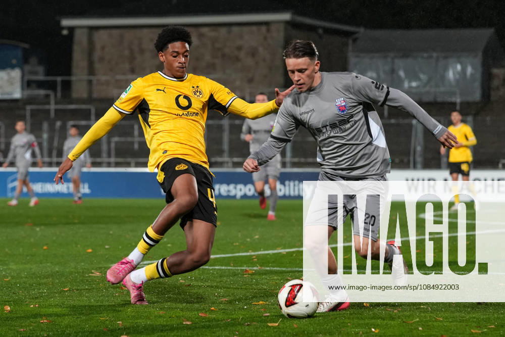 Saison 2026 2027 14. Spieltag Regionalliga West im Stadion Rote Erde, Dortmund, Germany. BV Borussia Dortmund U23 - Bonner SC. Enzo de Pina Duarte dos Santos (BVB)