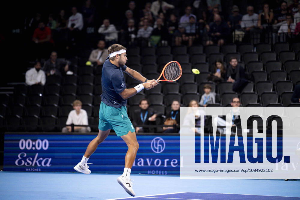 TENNIS : ATP, Tennis Herren 250 - Grand Prix Tennis AURA - Decines (France) 23 10 2026 Flavio COBOLLI (ITA)vs Brandon NAKASHIMA (USA) during the tournament of the Auvergne Rhône-Alpes Grand Prix at the LDLC Arena in Décines on October 23, 2026. Photo Sandrine Thesillat PsNewZ