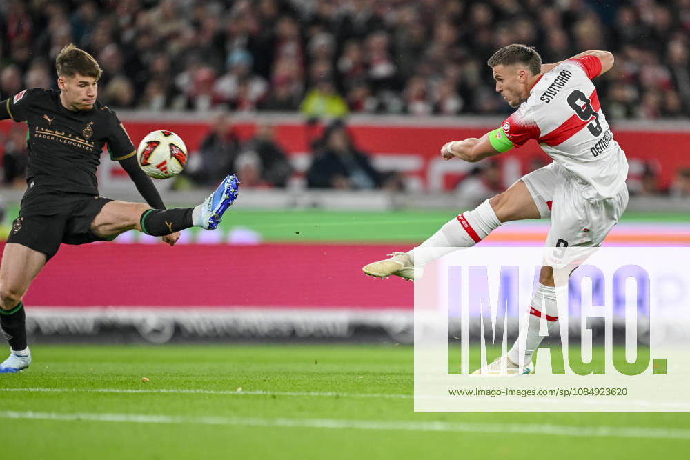 Ermedin Demirovic (VfB Stuttgart) Torschuss zum 1:0 waehrend des spiels der 1. Bundesliga zwischen VfB Stuttgart und Borussia Moenchengladbach, MHPArena am 23. October 2026 in Stuttgart, Deutschland. (Foto von Harry Langer DeFodi Images) +++ Ermedin Demirovic (VfB Stuttgart) scores his team s first goal during the Bundesliga match between VfB Stuttgart and Borussia Moenchengladbach at MHPArena on October 23, 2026 in Stuttgart, Germany. (Photo by Harry Langer DeFodi Images) DFB DFL REGULATIONS PROHIBIT ANY USE OF PHOTOGRAPHS AS IMAGE SEQUENCES AND OR QUASI-VIDEO. (Photo by Harry Langer DeFodi Images) DFB DFL REGULATIONS PROHIBIT ANY USE OF PHOTOGRAPHS AS IMAGE SEQUENCES AND OR QUASI-VIDEO. -