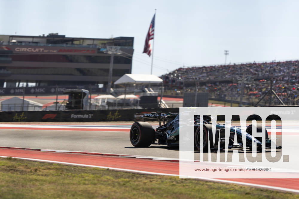 Italian Formula One driver Andrea Kimi Antonelli of Mercedes-AMG Petronas in action during the first free practice session of the Formula One United States Grand Prix at the Circuit of the Americas in Austin, Texas on Friday, October 23, 2026. AUS2026102323 GREGxNASH