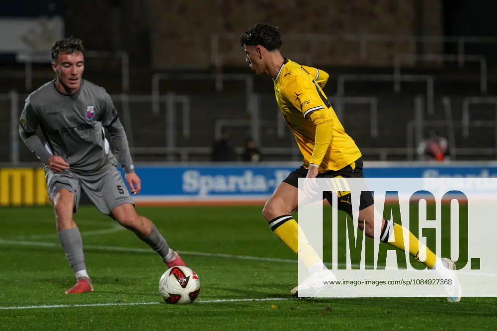 Saison 2026 2027 14. Spieltag Regionalliga West im Stadion Rote Erde, Dortmund, Germany. BV Borussia Dortmund U23 - Bonner SC. Samuele Inacio (BVB)