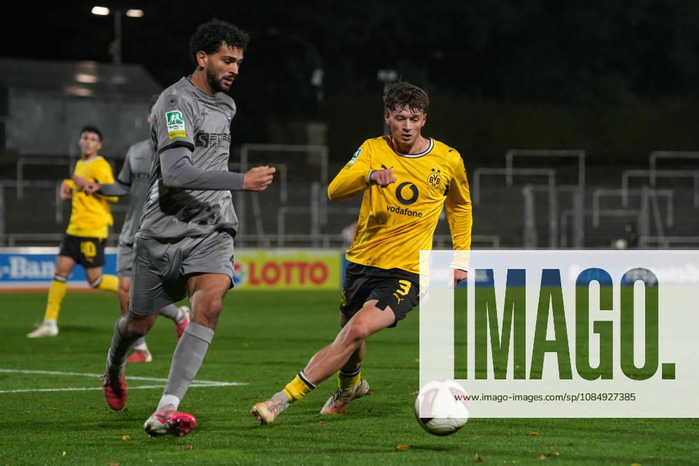 Saison 2026 2027 14. Spieltag Regionalliga West im Stadion Rote Erde, Dortmund, Germany. BV Borussia Dortmund U23 - Bonner SC. Finn Fuchs (BVB)