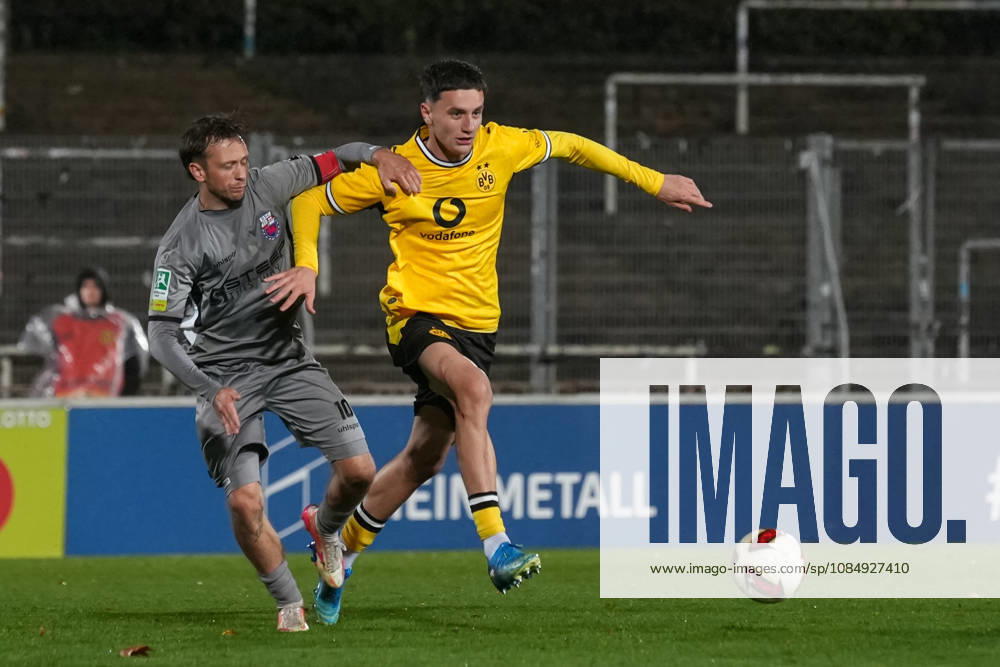 Saison 2026 2027 14. Spieltag Regionalliga West im Stadion Rote Erde, Dortmund, Germany. BV Borussia Dortmund U23 - Bonner SC. Luca Reggiani (BVB)