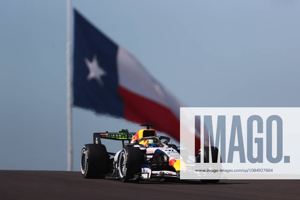 F1 Grand Prix Of USA - FP1 Arvid Lindblad stands in front of the Texas flag during the first of three practice sessions, FP1, ahead of the Formula 1 MSC Cruises United States Grand Prix at Circuit of the Americas in Austin, Texas, United States, on October 23, 2026. Austin, Texas Texas United States
