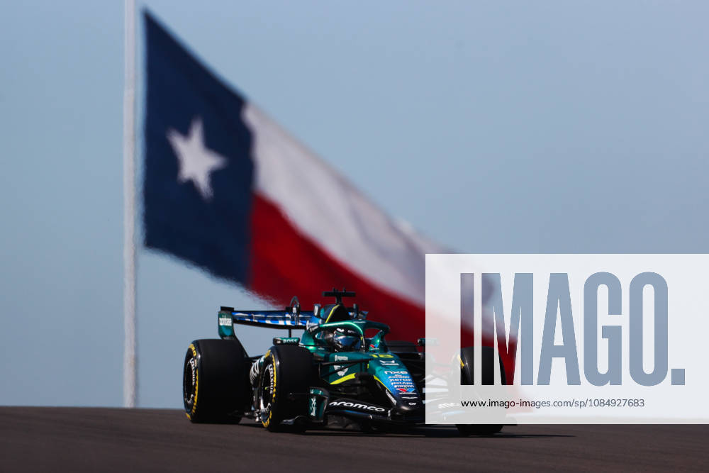 F1 Grand Prix Of USA - FP1 Lance Stroll stands in front of the Texas flag during the first of three practice sessions, FP1, ahead of the Formula 1 MSC Cruises United States Grand Prix at Circuit of the Americas in Austin, Texas, United States, on October 23, 2026. Austin, Texas Texas United States