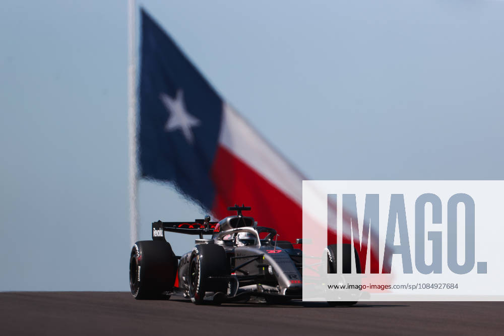 F1 Grand Prix Of USA - FP1 Nico Hulkenberg stands in front of the Texas flag during the first of three practice sessions, FP1, ahead of the Formula 1 MSC Cruises United States Grand Prix at Circuit of the Americas in Austin, Texas, United States, on October 23, 2026. Austin, Texas Texas United States