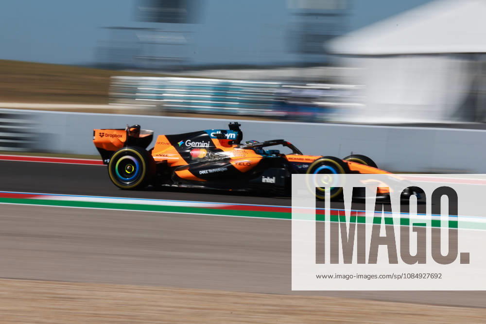 F1 Grand Prix Of USA - FP1 Oscar Piastri drives during the first free practice session ahead of the Formula 1 MSC Cruises United States Grand Prix at Circuit of the Americas in Austin, Texas, United States, on October 23, 2026. Austin, Texas United States