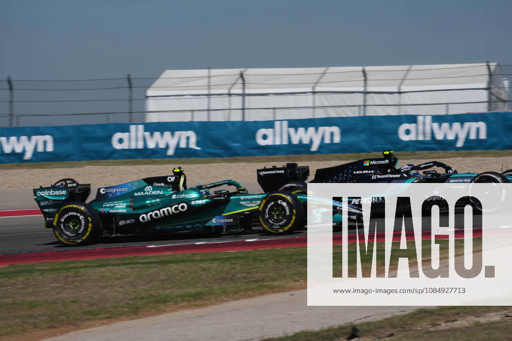 Circuit of The Americas, Austin, FORMULA 1 MSC CRUISES UNITED STATES GRAND PRIX 2026 , Fernando Alonso (ESP), Aston Martin Aramco Formula One Team, Andrea Kimi Antonelli (ITA), Mercedes-AMG Petronas Formula One Team (Photo by Hasan Bratic DeFodi Images) -