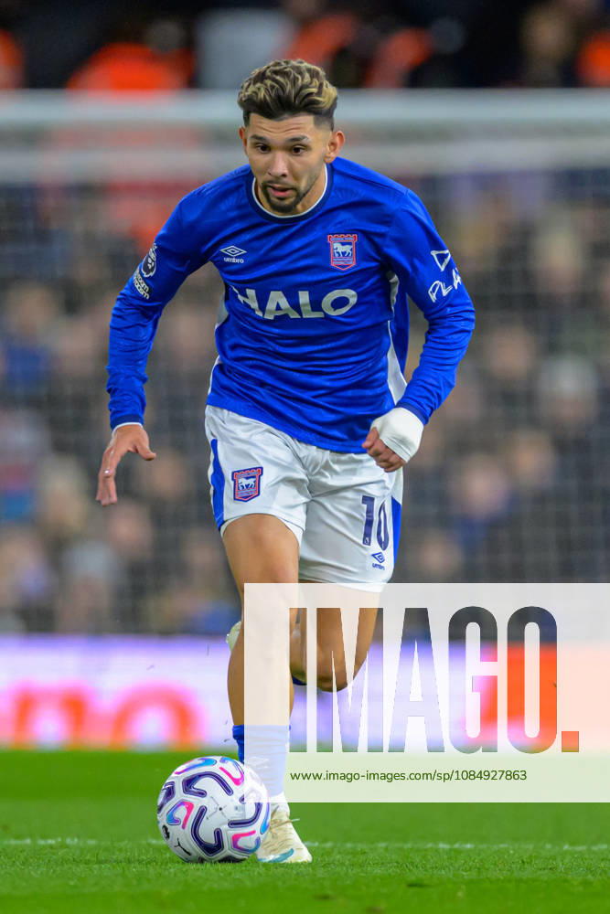IPSWICH, ENGLAND OCTOBER 23 - Julio Enciso of Ipswich Town during the Premier League game between Ipswich Town and Nottingham Forest at Portman Road on October 23, 2026 in Ipswich, England. (Photo by Keeran Marquis Sports Press Photo)