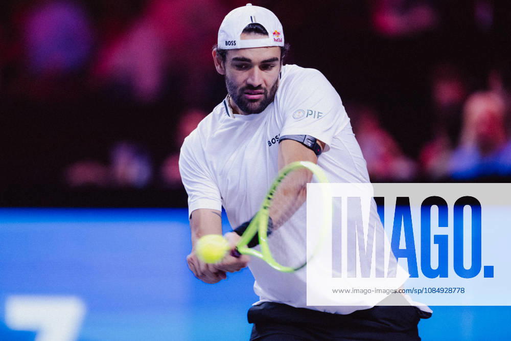 TENNIS - ATP, Tennis Herren Erste Bank Open VIENNA,AUSTRIA,23.OCT.26 - TENNIS - ATP Tour, Erste Bank Open, Red Bull BassLine. Image shows Matteo Berrettini (ITA). GEPAxpictures anderxSolc