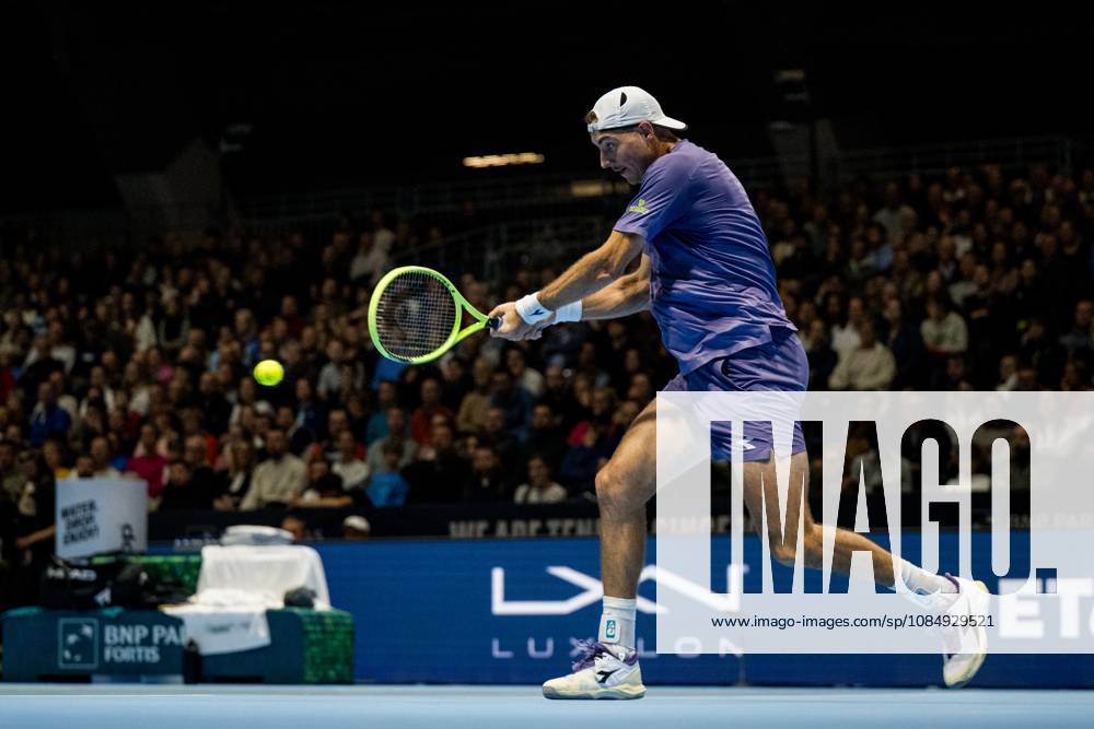 Jan-Lennard Struff of Germany pictured in action during the European Open ATP, Tennis Herren tennis tournament in Brussels, on Friday 23 October 2026. This year s edition of the tournament is taking place from 17 to 25 October JASPERxJACOBS x190797889x