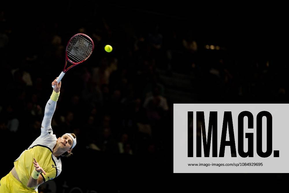 Zizou Bergs of Belgium pictured in action during the European Open ATP, Tennis Herren tennis tournament in Brussels, on Friday 23 October 2026. This year s edition of the tournament is taking place from 17 to 25 October JASPERxJACOBS x190798110x