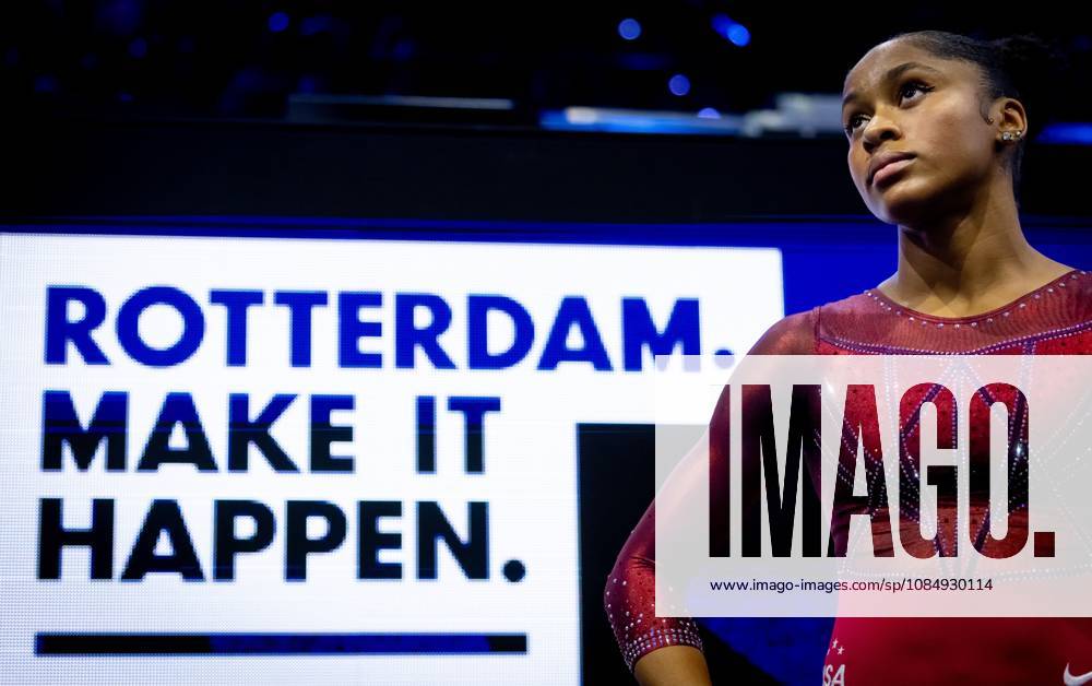 ROTTERDAM - Skye Blakely (USA) after the all-around final at the World Gymnastics Championships in Rotterdam Ahoy. IRIS VAN DEN BROEK ANP ANPxSportx IVx 573401683 originalFilename: 573401683