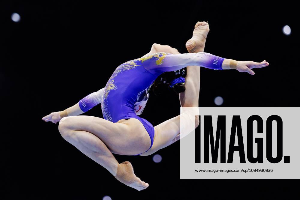 ROTTERDAM - Qinqin Ke (CHN) during the all-around final at the World Gymnastics Championships in Ahoy Rotterdam. IRIS VAN DEN BROEK ANP ANPxSportx IVx 573403211 originalFilename: 573403211