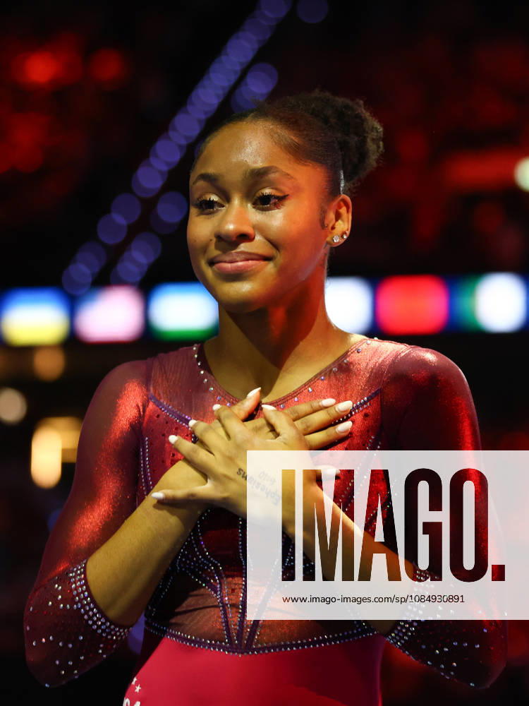 SKYE BLAKELY of USA celebrates winning the Women s All-Around Final of the 54th Artistic Gymnastics World Championships at the Ahoy Arena in Rotterdam, Netherlands. Gymnastics 2026: Artistic World Championships: Women s All-Around Final - ZUMAc179 20261023_zep_c179_018