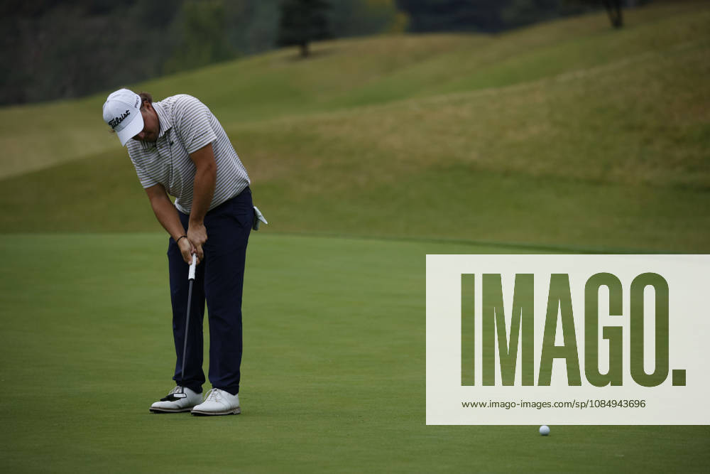 Oct 24, 2026-Cheonan, South Korea-Oihan GUILLAMOUNDEGUY of France action on 17th green during a DP World Tour Genesis Championship at Woo Jeong hills CC in Cheonan, South Korea. Cheonan SOUTH KOREA - ZUMAr168 20261024_aap_r168_053