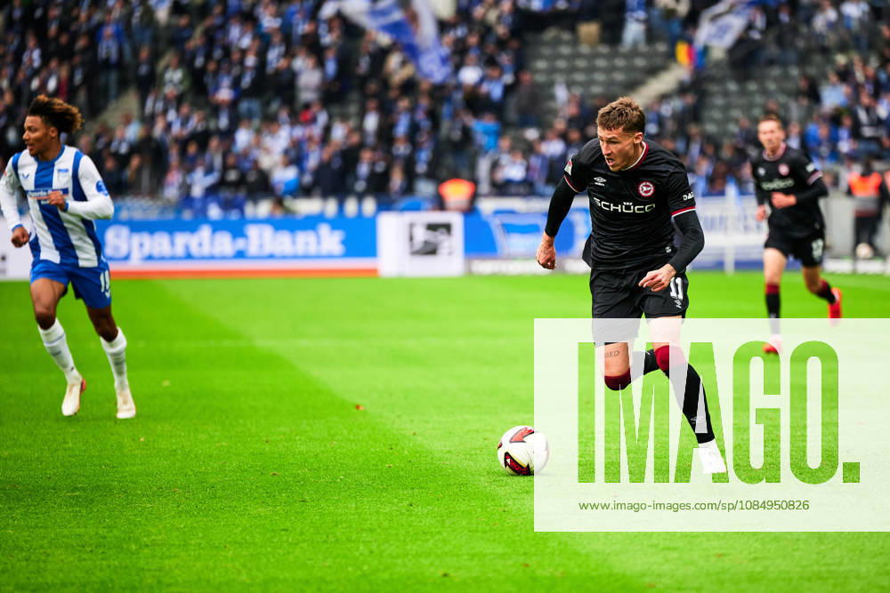 Joel Grodowski (Arminia Bielefeld, 11), GER, Hertha BSC vs. Arminia Bielefeld, 2. Bundesliga, Saison 2026 27, 09. Spieltag, 24.10.2026 (DFL REGULATIONS PROHIBIT ANY USE OF PHOTOGRAPHS AS IMAGE SEQUENCES AND OR QUASI - VIDEO). GER, Hertha BSC vs. Arminia Bielefeld, 2. Bundesliga, Saison 2026 27, 09. Spieltag, 24.10.2026 Berlin