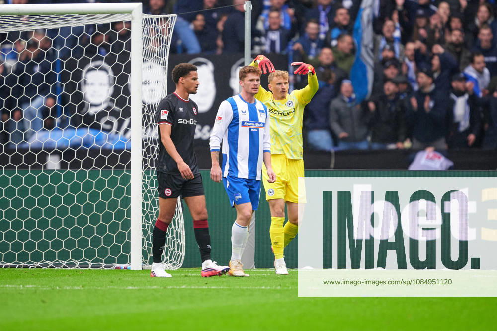 Jonas Kersken (Arminia Bielefeld, 01), GER, Hertha BSC vs. Arminia Bielefeld, 2. Bundesliga, Saison 2026 27, 09. Spieltag, 24.10.2026 (DFL REGULATIONS PROHIBIT ANY USE OF PHOTOGRAPHS AS IMAGE SEQUENCES AND OR QUASI - VIDEO). GER, Hertha BSC vs. Arminia Bielefeld, 2. Bundesliga, Saison 2026 27, 09. Spieltag, 24.10.2026 Berlin