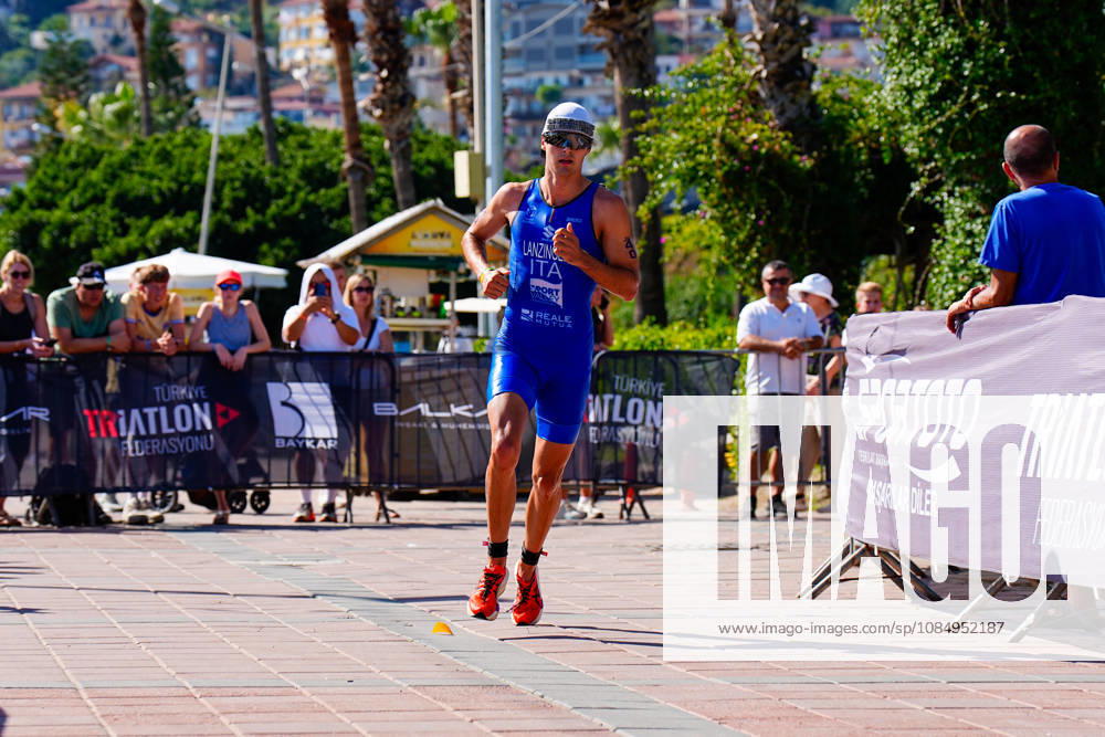 2026 Europe Triathlon Cup Alanya ANTALYA, TURKEY - OCTOBER 24: Lukas Lanzinger of Italy competes in the run leg during the elite men race of 2026 Europe Triathlon Cup Alanya on October 24, 2026 in Antalya, Turkey. Antalya Turkey