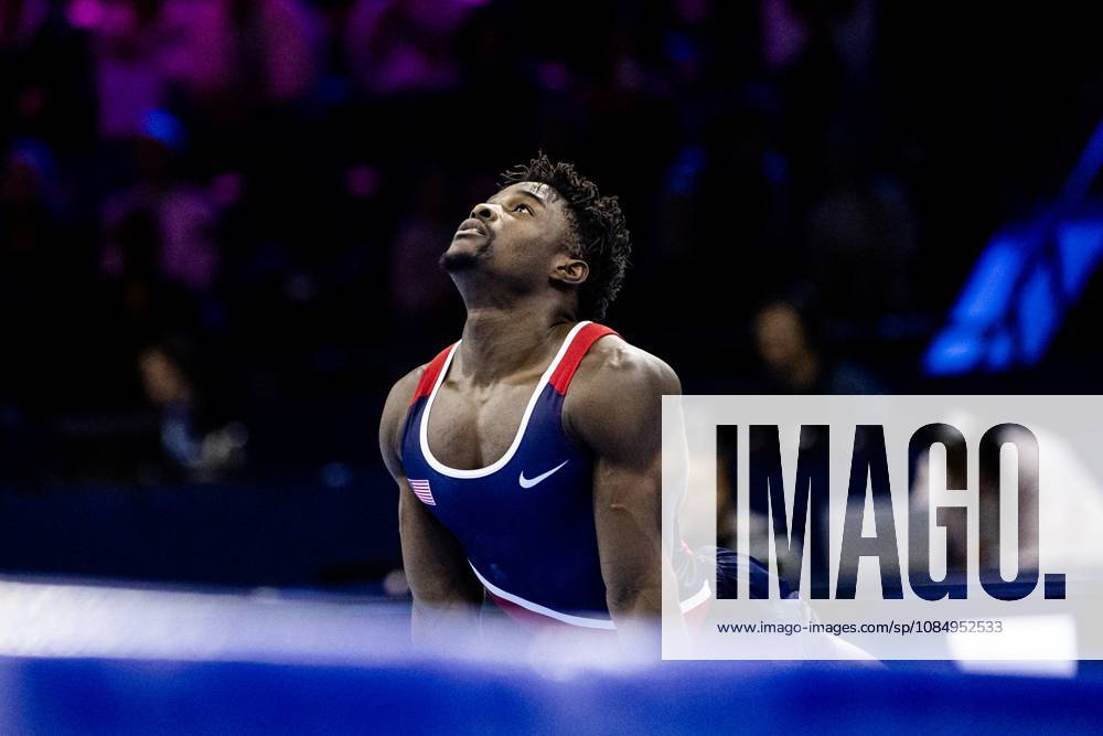 ROTTERDAM - Frederick Richard (USA) in action during the floor apparatus final at the World Gymnastics Championships in Rotterdam Ahoy. IRIS VAN DEN BROEK ANP ANPxSportx IVx 573460577 originalFilename: 573460577